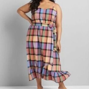 Lane Bryant Madras Maxi Dress
